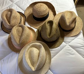 6 Stylish Straw Hats Size Small By Jennifer Moore Italy & Gap - 52