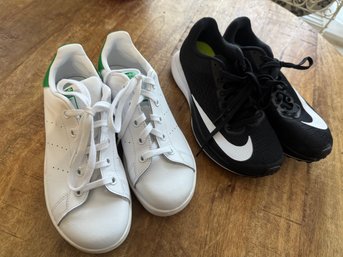 Adidas Sz 2.5 Leather & Nike Sz 5 Both Great Condition