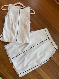 White House/Black Market .matching Sleeveless Top/skirt 00