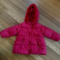 Zara Baby Girl Size 2/3 Puffy Jacket
