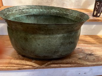 Green Tin/ Metal Planter - G14