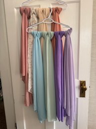 8 Solid Color Scarves . Excellent