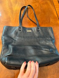 Black Leather Milly Handbag With Magnetic Closure - Pa2
