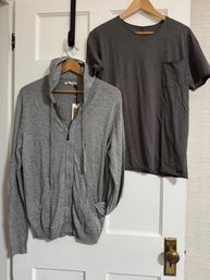 Etiquette Ldb Mens Hoodie L & Tee XL Both New With Tags