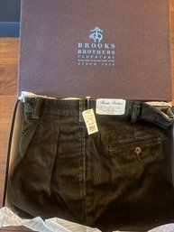 Brooks Brothers Mens Relaxed Cuffed Pant 34x32 W/original Box