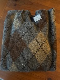 Brooks Brothers 100% Wool Shetland Sz Large W/tag