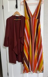 Forever 21 Dress And Duster Bothe Size Small .. (just Found Waist Tie For Dress)