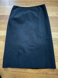 PRADA . Vintage Pencil Skirt BLACK Pic Looks Blue Sz 42 MINT Read Below