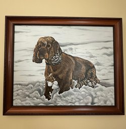 Sweet INNOCENTI Painting In Wood Frame - Ad5
