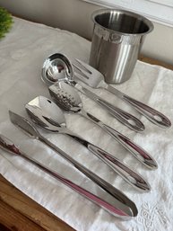 ALL CLAD Cook & Serve 5pc Stainless Steel Kitchen Set