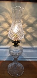 Dazzling Waterford Crystal INISHTURK Electric Hurricane Lamp - D28