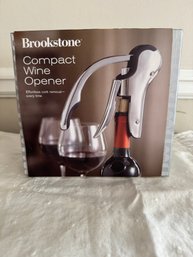 Brookstone Compact Wine Opener NIB