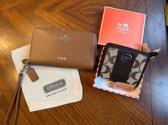 Two Coach Wallets One New In Box And One New In Bag - Lv27