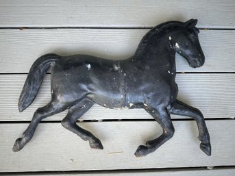 Antique Black Perfectly Aged Metal Horse - P6