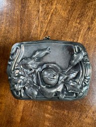 Silver Plate Hinged Trinket Box - DR15