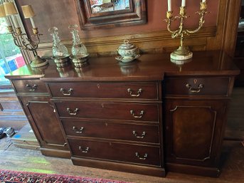Mahogany Buffet Breakfront -DR4 NEED