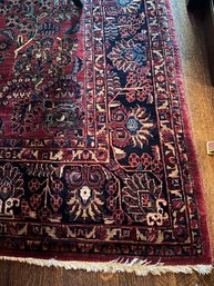 Large Persian Hariez Rug In Deep Reds, Blues, Cream & Tan  - DR19