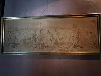 Framed Antique Tapestry -Hup5