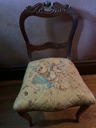 Carved Mahogany Victorian Chair -Hup6