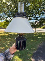 *The Adams Lake Co. Chicago Hanging Caboose Railroad Lantern, Two Pieces - G32