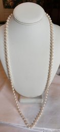 Brilliant Long Strand Pearl Necklace - J13