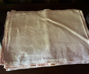 Twelve Peach Floral Patterned Placemats  - DR26