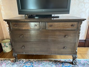 Mahogany Chest 2/2 -with Nice Carved Details - Bd2-2