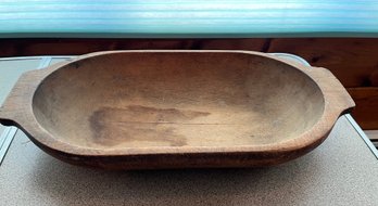 Fabulous Antique Hand Carved Wooden Dough Bread Bowl Aka Trencher - P9