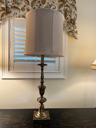Tall Heavy Brass Lamp  - Lr2