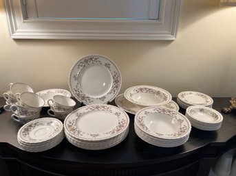 Mynott Staffordshire England Pink Floral Rosemere Set - Lv21