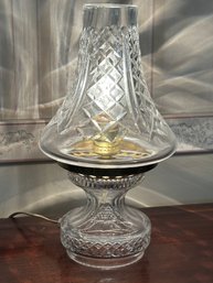 RARE Waterford Irish Crystal Electric Hurricane Table Lamp - DR6