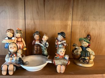 Hummel Lot Of Six Figurine's Includes Girl With Ash Tray - Lr40