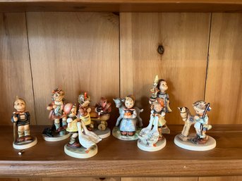 Hummel Figurine Lot Of 8 Includes Girl With Ducks - Lr41