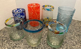 Seven Colorful Art Glasses - DR61