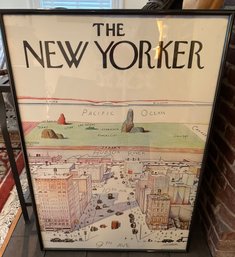 Large Framed The New Yorker Magazine Cover 9th Ave Steinberg 1976 - 18