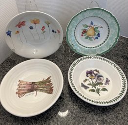 4 Pretty Serving Bowls: Portmerion, Villeroy & Boch, Royal Stafford, Etc - DR68