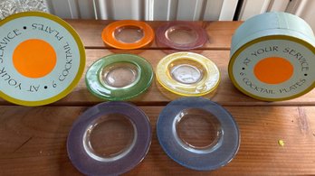 11 Multicolored At Your Service  5.5 Cocktail Plates - 109