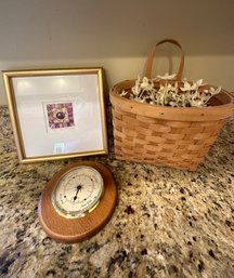 Original Signed Art, Tide Clock And Basket - BF2