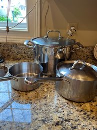 Three Pots Includes Two Revereware - Lr70