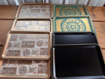 8 Small Metal Trays - 120