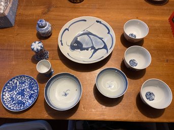 Vintage Blue And White Porcelain