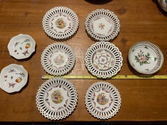 Vintage Pierced Decorative Plates