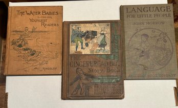 3 Antique Children's Books 1898 1912 1920 - O5