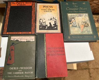 5 Antique Books Including The Creepie Man 1923 - O6