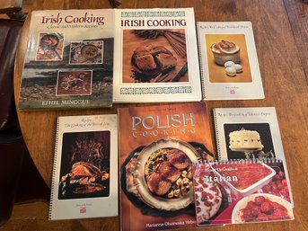 7 Cook Books From Around The World - Includes Polish Cooking - K13