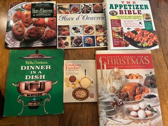 6 Entertaining Cookbooks Includes Cooking Fondue - K15