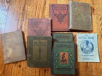 Collection Of 9 Antique Early Reader Books - O9