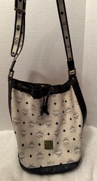 Vintage MCM Blue & White Bucket Bag R 2035 - H3