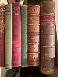 6 Antique Books Including Tales Of A Wayside Inn By Longfellow - O13