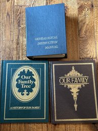 Genealogical Instruction Manual And 2 New Family Books - O15